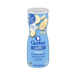 Bánh ăn dặm Gerber Puffs Banana 42g vị chuối
