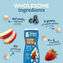 banh dam gerber puffs strawberry apple 42g vi dau tao kf