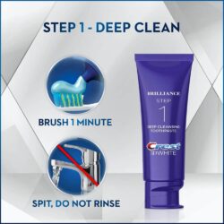 Bộ đôi kem đánh răng Crest 3D White Brilliance 2 Step Toothpaste 19 bo doi kem danh rang crest 3d white brilliance 2 step toothpaste knwd