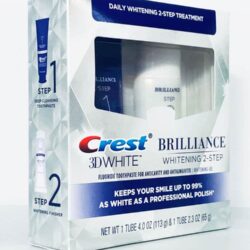 Bộ đôi kem đánh răng Crest 3D White Brilliance 2 Step Toothpaste 12 bo doi kem danh rang crest 3d white brilliance 2 step toothpaste knwg