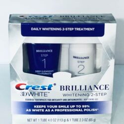 Bộ đôi kem đánh răng Crest 3D White Brilliance 2 Step Toothpaste 14 bo doi kem danh rang crest 3d white brilliance 2 step toothpaste knwh