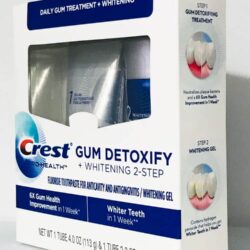 Bộ đôi kem đánh răng Crest Gum Detoxify + Whitening 2 Step 12 bo doi kem danh rang crest gum detoxify whitening 2 step knb