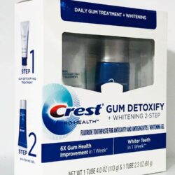 Bộ đôi kem đánh răng Crest Gum Detoxify + Whitening 2 Step 11 bo doi kem danh rang crest gum detoxify whitening 2 step knd