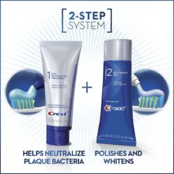 Bộ đôi kem đánh răng Crest Gum Detoxify + Whitening 2 Step 16 bo kem danh rang 2 buoc lam trang crest gum detoxify whitening 2 step toothpaste