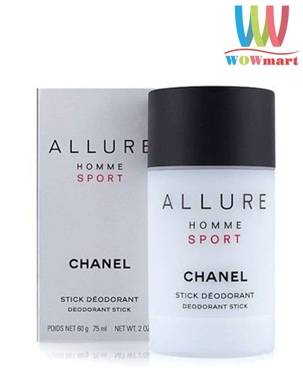 Lăn khử mùi nam Chanel Allure Homme Sport Stick Deodorant 75ml – Wowmart VN  | 100% hàng ngoại nhập