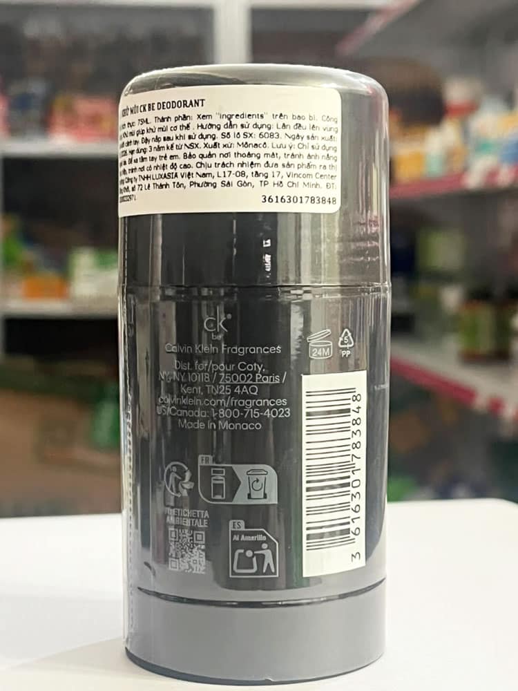 Lăn khử mùi cho nam CK Be Deodorant Stick 75g - Ảnh 4
