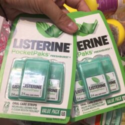 Miếng ngậm thơm miệng Listerine PocketPaks Fresh Burst 72 miếng hàng Úc 6 li1