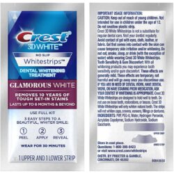 Miếng dán trắng răng Crest 3D Whitestrips Glamorous White and Monthly Whitening Boost 40 miếng 5 md1