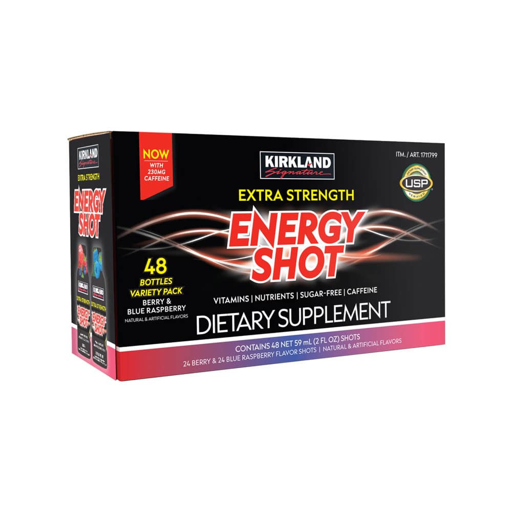 Nước tăng lực Kirkland Signature Extra Strength Energy Shot 48 chai x59ml