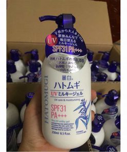 Sữa dưỡng thể trắng da chống nắng Hatomugi UV Care Moisturizing SPF31 250ml