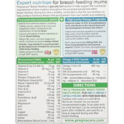 vien uong bo sung vitamin tong hop cho phu nu sau sinh vitabiotics pregnacare breast feeding 84 tablets