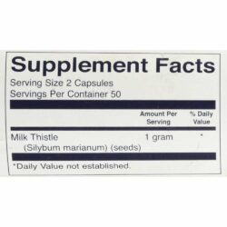 Viên uống giải độc gan Swanson Milk Thistle 1000mg 100 capsules