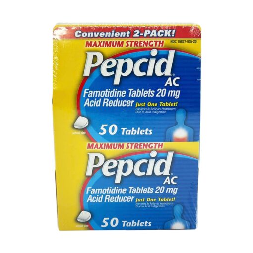 Viên uống giảm đầy hơi, ợ nóng Pepcid AC Maximum Strength Tablets 100 viên
