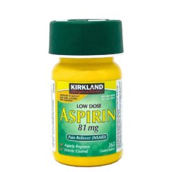 Bảo vệ tim mạch, ngăn ngừa đột quỵ Kirkland Signature Low Dose Aspirin 81mg 365 viên