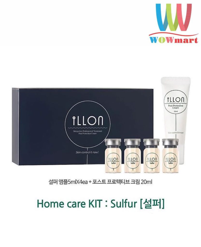 Bộ mỹ phẩm trị mụn chuyên nghiệp iLLon Home Care Kit Sulfur Hàn Quốc