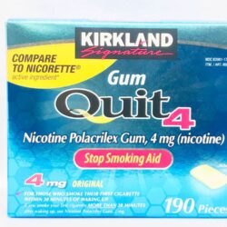 Kẹo cai thuốc lá Kirkland Signature Quit 4 Gum Original 190 viên 7 keo cai thuoc la cho nguoi nghien nang kirkland signature quit 4 gum 190 vien kna