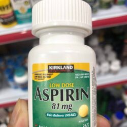 Bảo vệ tim mạch, ngăn ngừa đột quỵ Kirkland Signature Low Dose Aspirin 81mg 365 viên 10 kirkland signature low dose aspirin 81mg 365 vien 2808