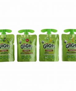 Nước ép táo Gogo Squeez Organic Applesauce thùng 20 túi (4 vị)