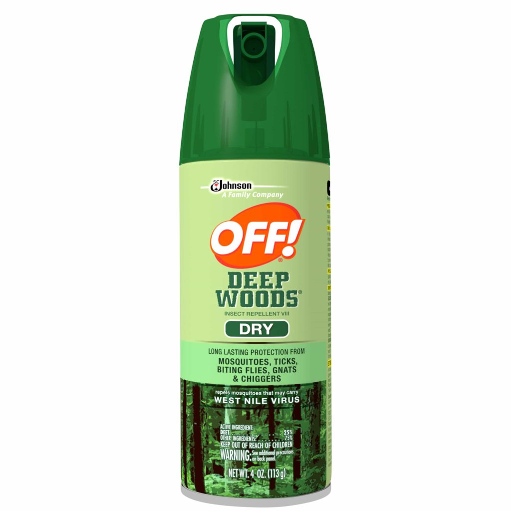 Xịt chống muỗi và côn trùng của Mỹ OFF! Deep Wood Dry Combo 4 pcs