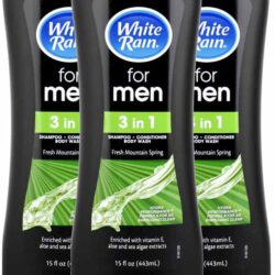 Sữa tắm gội xả cho nam White Rain Men 3 in 1 Fresh Mountain Spring 443ml 7 sua tam goi xa cho nam white rain men 3 in 1 fresh mountain spring 443ml 3