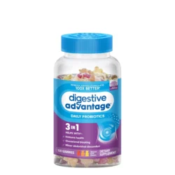Kẹo dẻo hỗ trợ hệ tiêu hóa Schiff Digestive Advantage Probiotic 120 viên (nắp xanh)