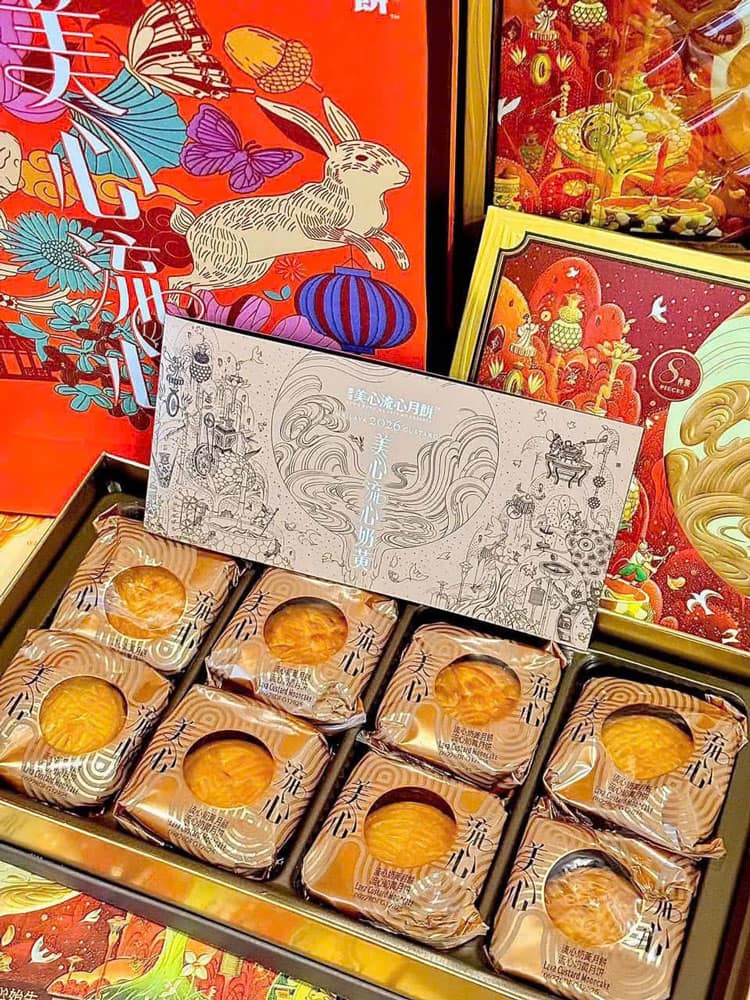 Bánh trung thu Lava Hong Kong MX Mooncakes Lava Custard Hộp 8 cái - Ảnh 6