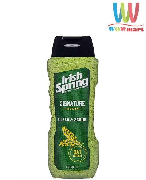 Sữa tắm dành cho nam Irish Spring Signature for Men Clean & Scrub Body Wash 443ml
