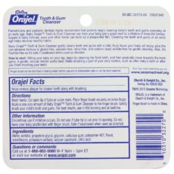 Kem và đồ chải răng cho bé Baby Orajel Tooth & Gum Cleanser 19.8g 5 Kem và đồ chải răng cho bé Baby Orajel Tooth & Gum Cleanser 19.8g