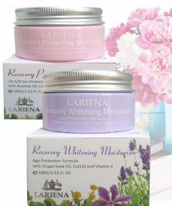 Set kem dưỡng da ngày và đêm Lariena Recovery Protecting and Whitening Moisturiser Collection 100g