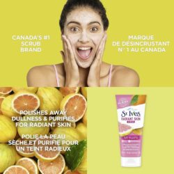 Sữa rửa mặt làm sáng da chanh hồng St.Ives Radiant Skin 170g 11 srm tay te bao chet st ives even bright pink lemon mandarin organe scrub 170g 300324 kd