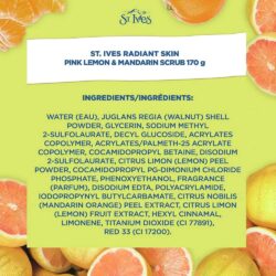 Sữa rửa mặt làm sáng da chanh hồng St.Ives Radiant Skin 170g 12 srm tay te bao chet st ives even bright pink lemon mandarin organe scrub 170g 300324 ke
