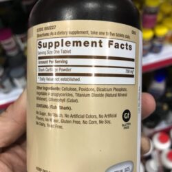 Sụn vi cá mập GNC Shark Cartilage 750mg 180 viên 12 sun vi ca map gnc shark cartilage 750mg 180 vien 2734