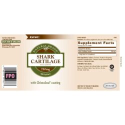 Sụn vi cá mập GNC Shark Cartilage 750mg 180 viên 10 sun vi ca map gnc shark cartilage 750mg