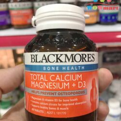 Bổ sung Canxi, Magie và D3 Blackmores Total Calcium Magnesium+D3 60 viên 12 thuoc bo sung canxi magie va d3 blackmores total calcium magnesiumd3 60 vien 1