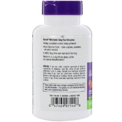 Viên ngậm giúp ngủ ngon Natrol Melatonin Sleep Drug-Free 5mg (Cam chanh) 150 viên 5 vien ngam giup ngu ngon natrol melatonin fast dissolve strawberry 5 mg 150 tablets