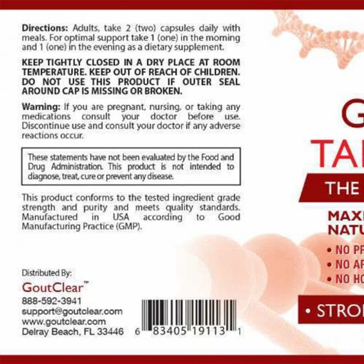 Viên uống hỗ trợ điều trị gút Gout Clear Tart Cherry 60 viên