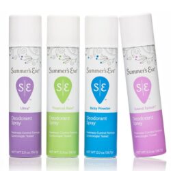 Xịt phụ khoa Summer’s Eve Tropical Rain Freshening Spray (Xanh lá) 56.7g 7 xit phu khoa summers eve deodorant spray 56 7g