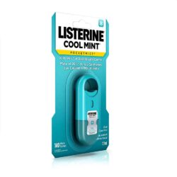 Xịt thơm miệng Listerine Cool Mint Pocketmist 7.7ml (Xịt xanh dương) 7 xit thom mieng listerine cool mint pocketmist 7 7ml 3
