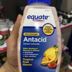 Kẹo ngậm giảm đau dạ dày Equate Ultra Strength Antacid 1000mg 160 viên vị trái cây 10 Keo ngam tri dau da day Equate Ultra Strength Antacid 1000mg 160 vien vi trai cay
