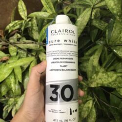 kem tang do bong va giu mau toc nhuom clairol pure white 30 volume 473ml b