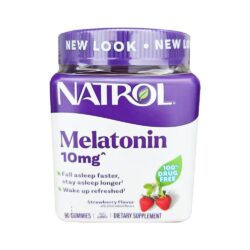 Kẹo dẻo giúp ngủ ngon Natrol Gummies Melatonin 10mg 90 viên vị dâu