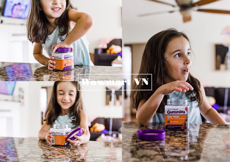 Kẹo dẻo vitamin cho trẻ Natrol Gummies Kids’ Multi 90 viên
