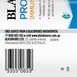 men vi sinh ho tro he mien dich blackmores probiotics immune defence 30 vien knwi