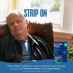 Miếng dán thông mũi, chống ngáy Breathe Right 72 miếng (Xanh) 8 mieng dan mui chong gay ngay khi ngu breathe right 72 mieng 301024 kc