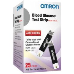 que thu duong huyet omron hgm stp1a blood glucose test strip hop 25 que b