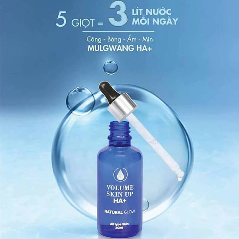 Serum HA cấp ẩm Genie Volume Skin Up HA+ Natural Glow 30ml