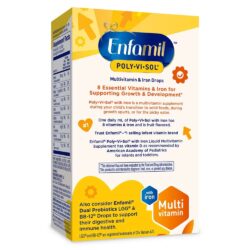 Siro Enfamil bổ sung MultiVitamin + Sắt cho trẻ Poly Vi Sol 50ml (Brain & Body) 13 siro enfamil bo sung vitamin va khoang chat cho tre vitamin enfamil poly vi sol 50ml hop hong ka
