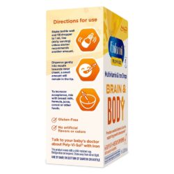 Siro Enfamil bổ sung MultiVitamin + Sắt cho trẻ Poly Vi Sol 50ml (Brain & Body) 15 siro enfamil bo sung vitamin va khoang chat cho tre vitamin enfamil poly vi sol 50ml hop hong kc