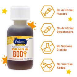 Siro Enfamil bổ sung MultiVitamin + Sắt cho trẻ Poly Vi Sol 50ml (Brain & Body) 21 siro enfamil bo sung vitamin va khoang chat cho tre vitamin enfamil poly vi sol 50ml hop hong kh
