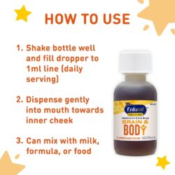 Siro Enfamil bổ sung MultiVitamin + Sắt cho trẻ Poly Vi Sol 50ml (Brain & Body) 22 siro enfamil bo sung vitamin va khoang chat cho tre vitamin enfamil poly vi sol 50ml hop hong kj